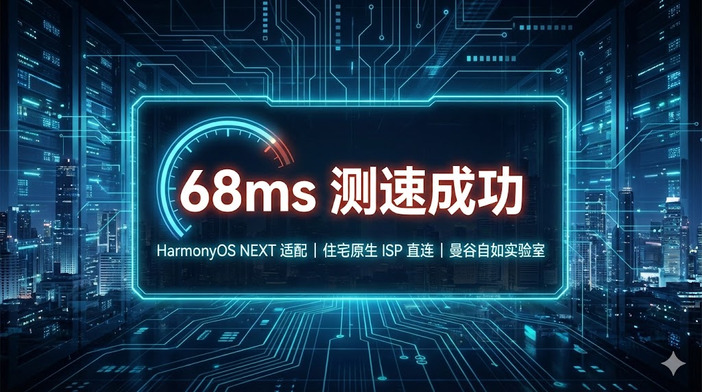 自如加速器 68ms 低延迟测速成功 - 2026 稳定机场节点推荐 - 巴巴豆网络技术实验室