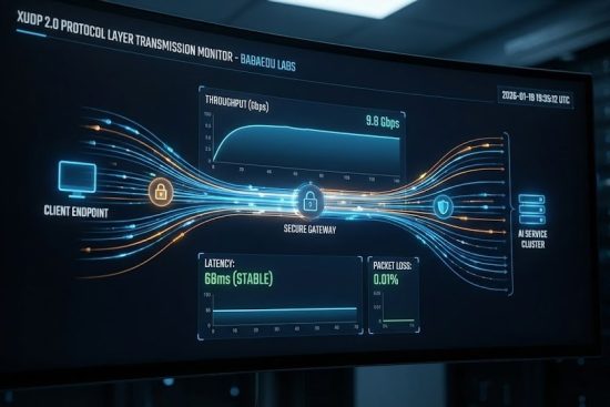 xudp 2.0 协议层数据传输监测图