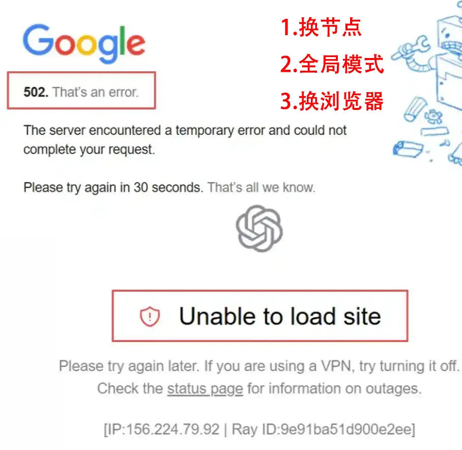 梯子连接成功但 Google 和 ChatGPT 打不开的排查方法