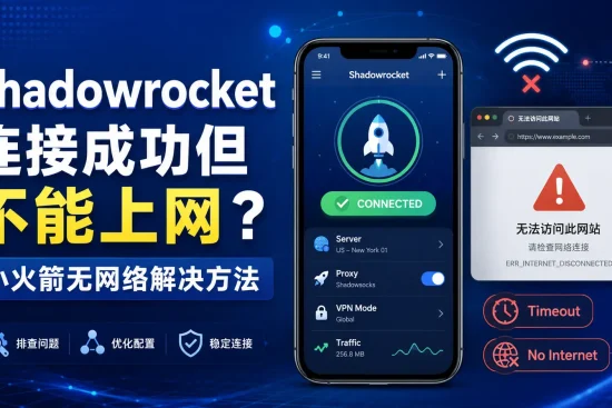 Shadowrocket连接成功但不能上网，小火箭无网络和节点Timeout解决方法教程