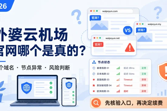 外婆云机场官网哪个是真的，多个域名、节点异常、订阅风险与续费判断指南。