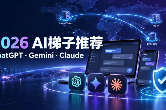 2026 AI梯子推荐，ChatGPT、Gemini和Claude稳定节点选择指南 图片标题（可选）：