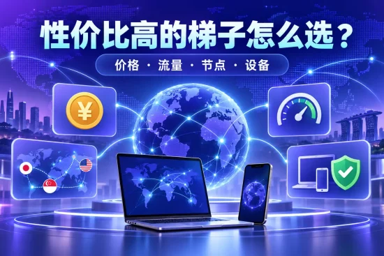 性价比高的梯子价格、流量、节点和设备选择指南